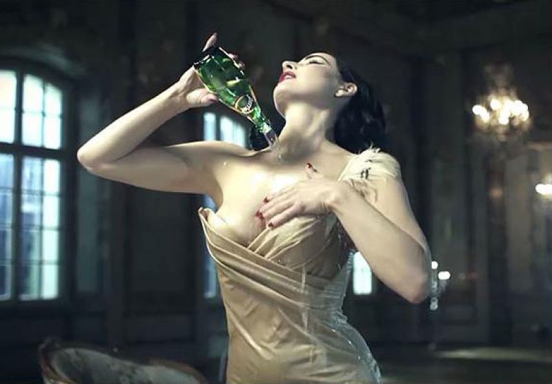The new perrier mansion campaign starring dita von teese stripping