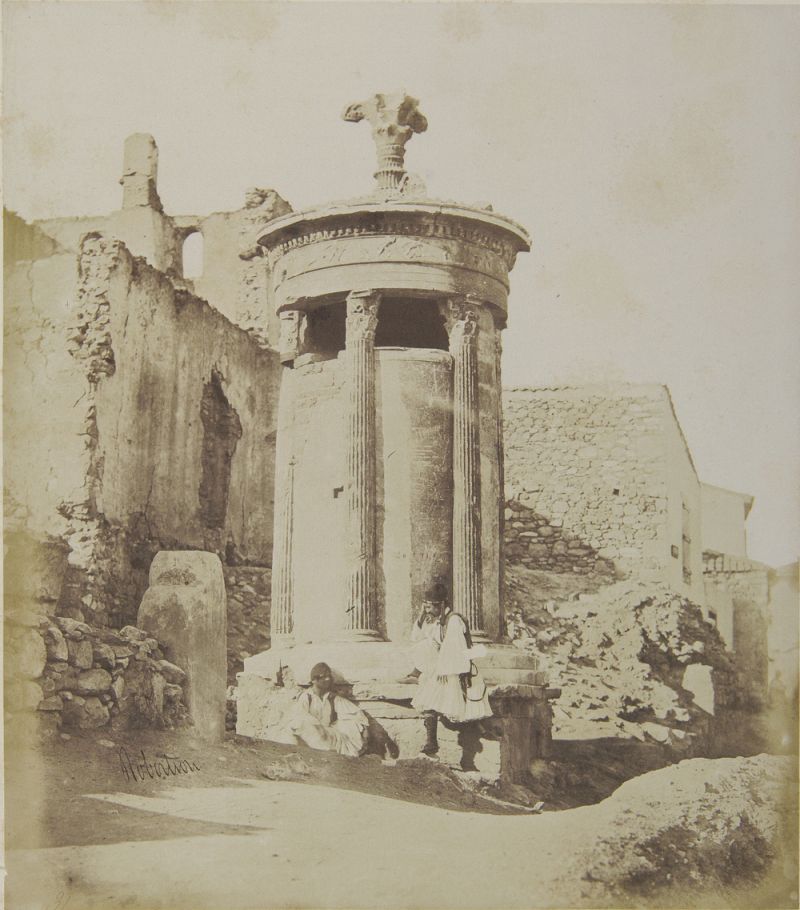 Το Μνημείο του Λυσικράτους από βορειοδυτικά, 1853-1854