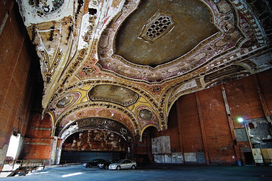 the-michigan-theater-in-detroit-was-built-in-1925-in-the-french-renaissance-style-and-was-extremely-lavish-it-has-since-been-gutted-and-turned-into-a-parking-garage