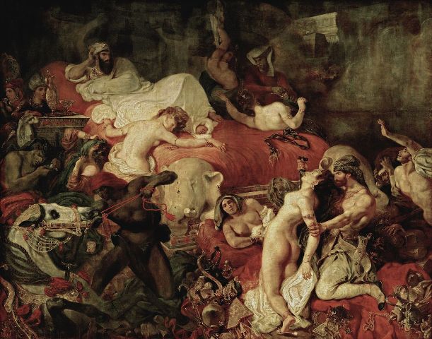 1Delacroix - La Mort de Sardanapale 1827