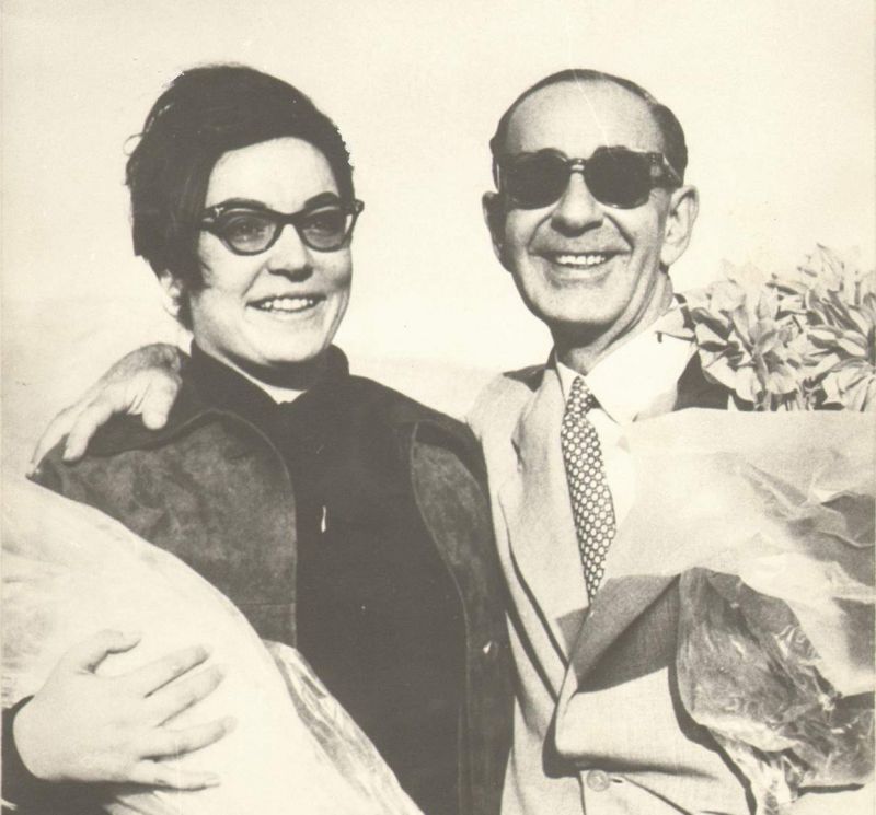 Ο Κώστας Γιαννίδης με τη Νάνα Μούσχουρη