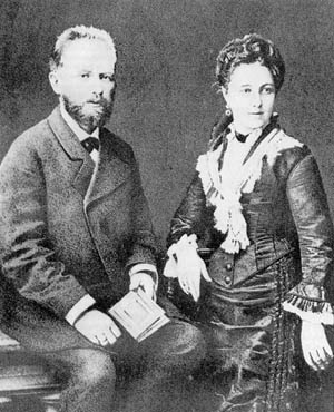 Tchaikovsky with wife Antonina Miliukova 1