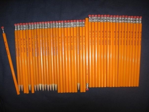 pencil asymmetrt