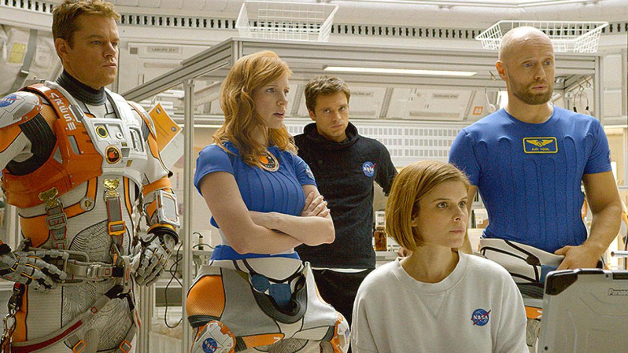 matt damon jessica chastain on the martian movie 2015