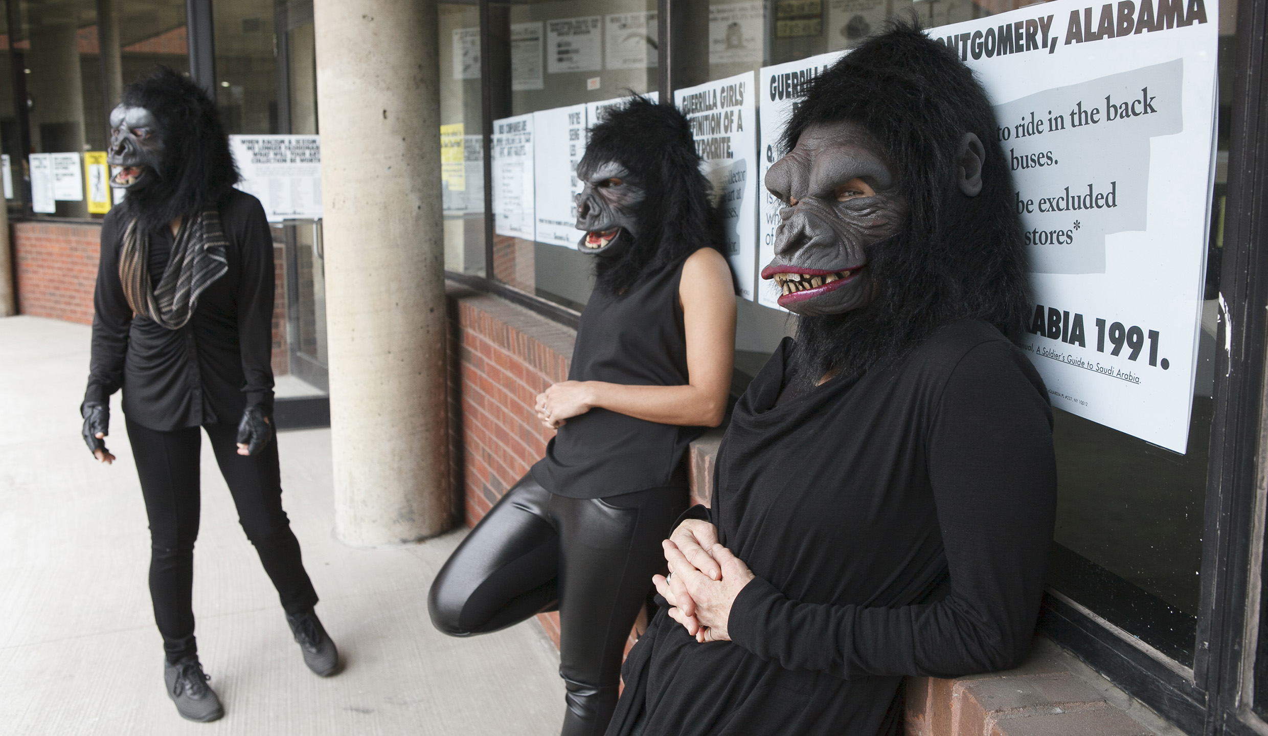 Guerrilla Girls at the Abrons Art Center 2015. Photo c Andrew Hindraker p 1