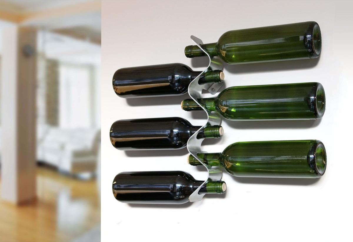 WIne Bottle Rack Black Blum