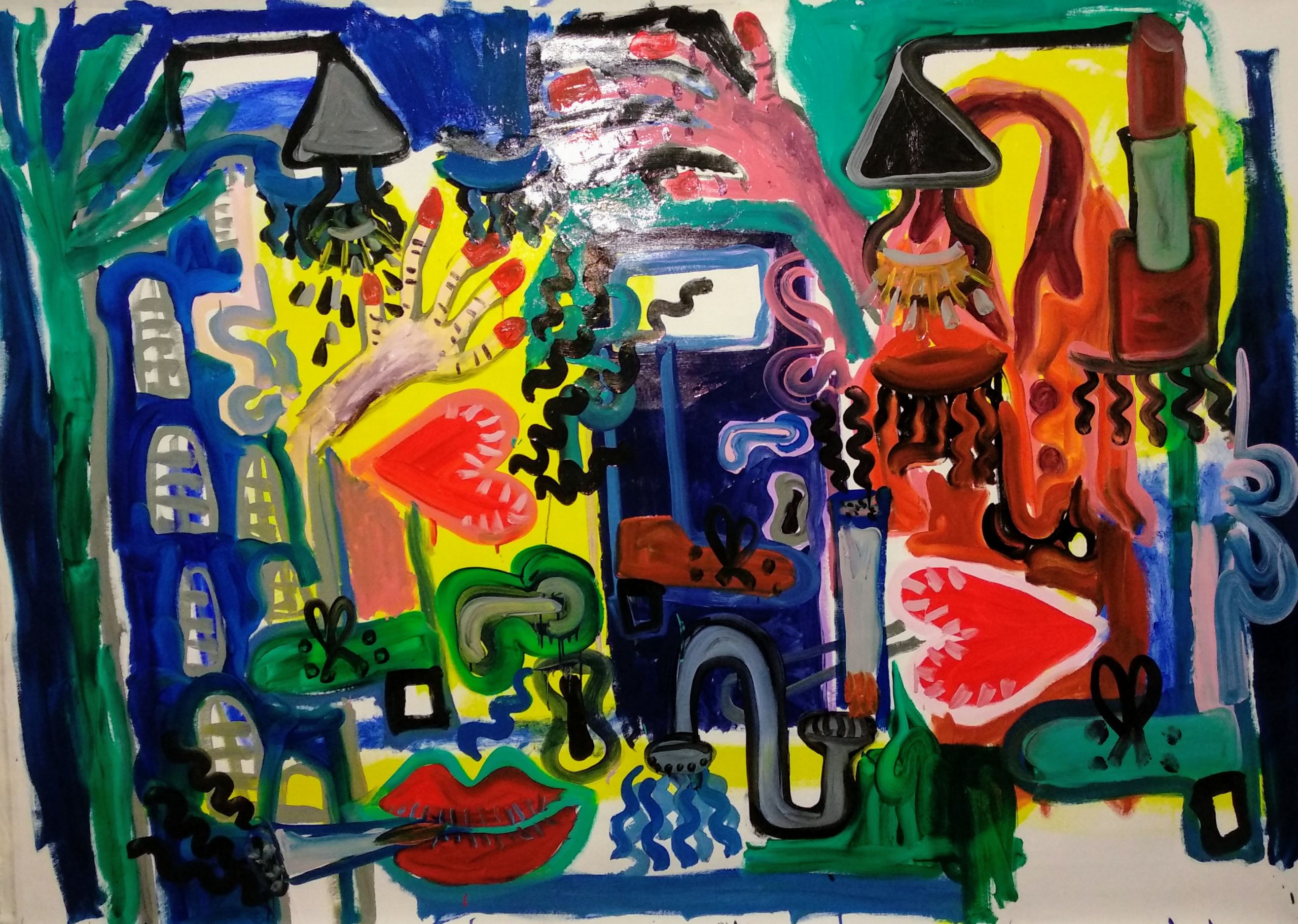 5th floor - Oil and mixed media on canvas - 1.80 x 2.00 -2020 (8)