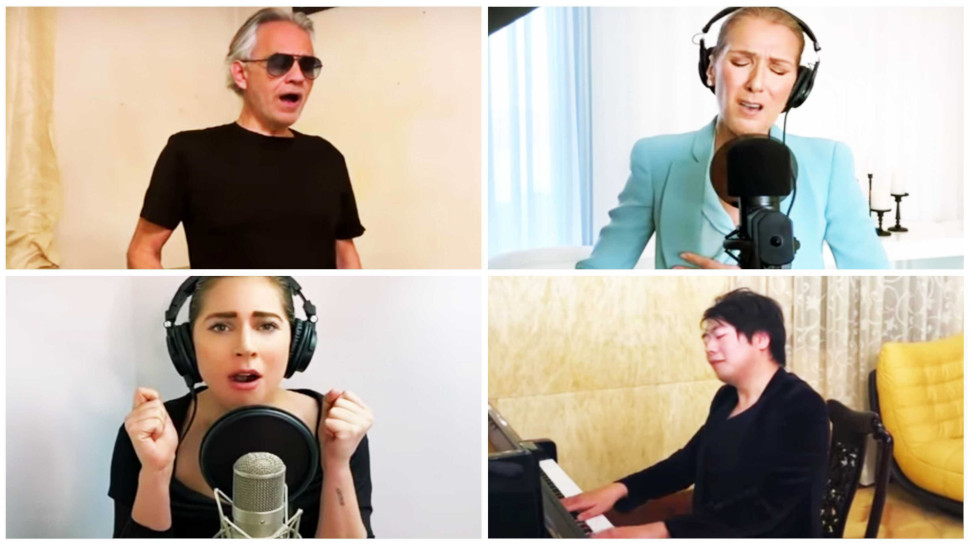One World-Together at Home: Andrea Bocelli, Celine Dion, Lady Gaga, Lang Lang