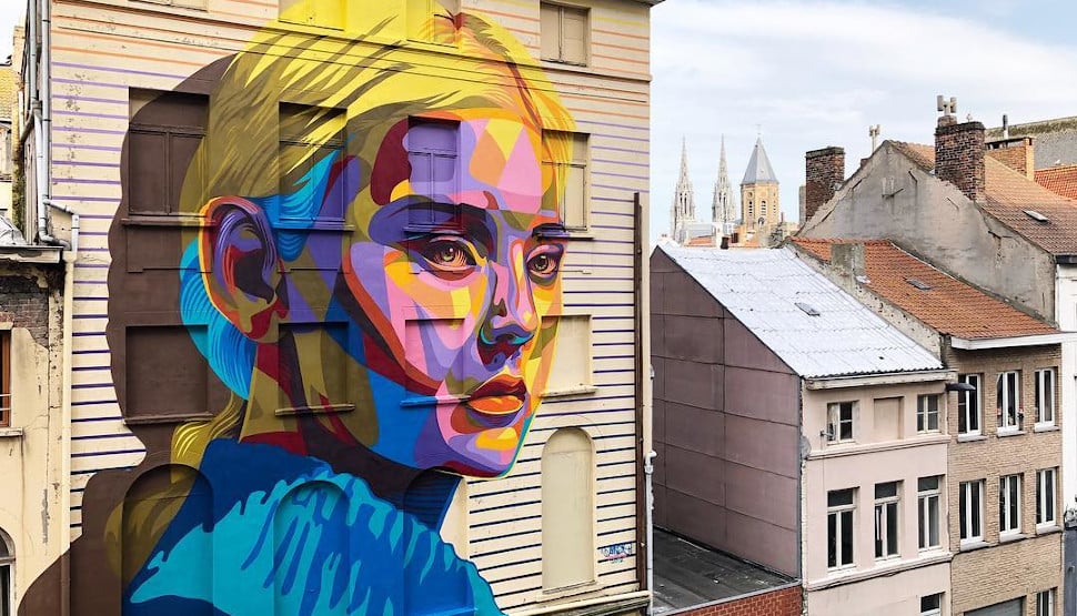 “OPIA” new mural for @thcrstlshp in Oostend, Belgium