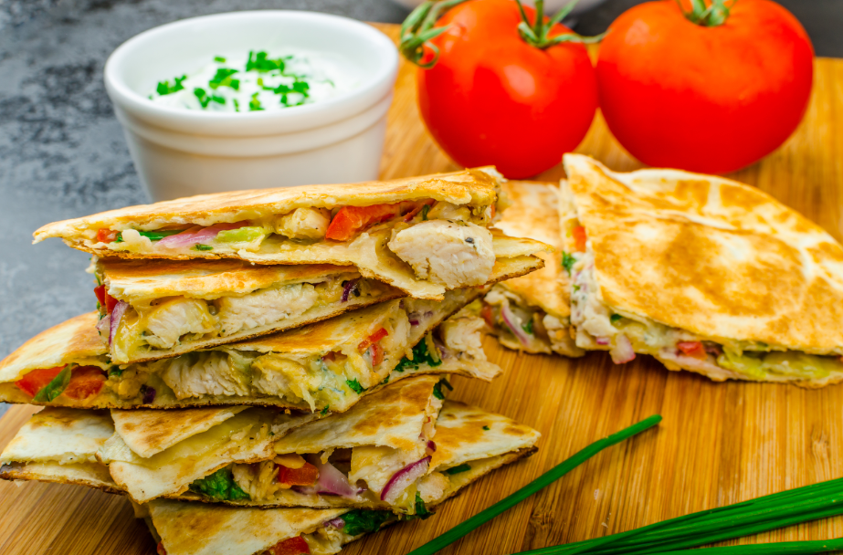 Quesadillas με κοτόπουλο