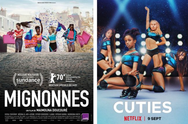 Η επίσημη αφίσα της ταινίας Cuties και η αφίσα του Netflix