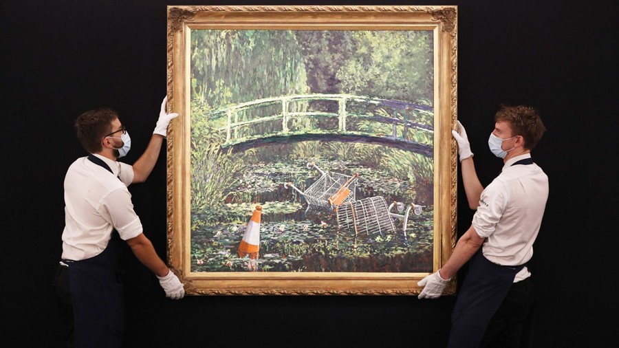 "Δείξε μου τον Μονέ", Banksy, φωτογραφία: Sotheby's