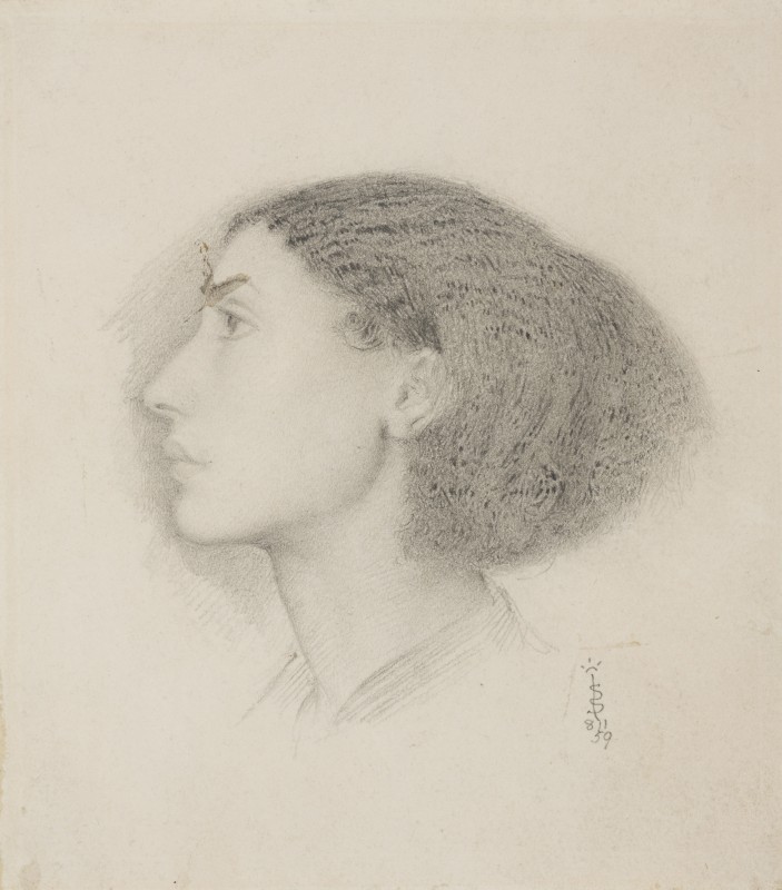 Mrs Fanny Eaton (Profile Left), 1859, Simeon Solomon (1840–1905), The Fitzwilliam Museum