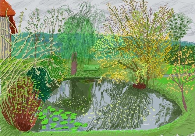 Ντέιβιντ Χόκνεϊ, The Pond in Autumn, 2 Νοεμβρίου