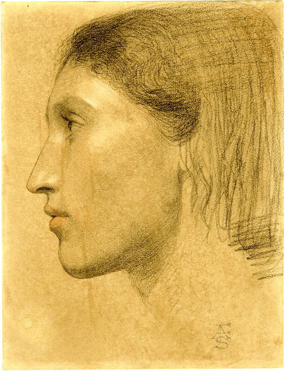 Study of Fanny Eaton, c.1859–1860, Frederick Sandys (1829–1904)