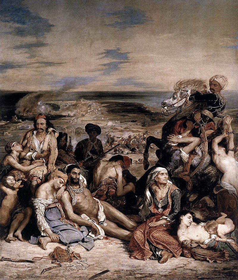 Ευγένιος Ντελακρουά, Η σφαγή της Χίου (1824), Λούβρο