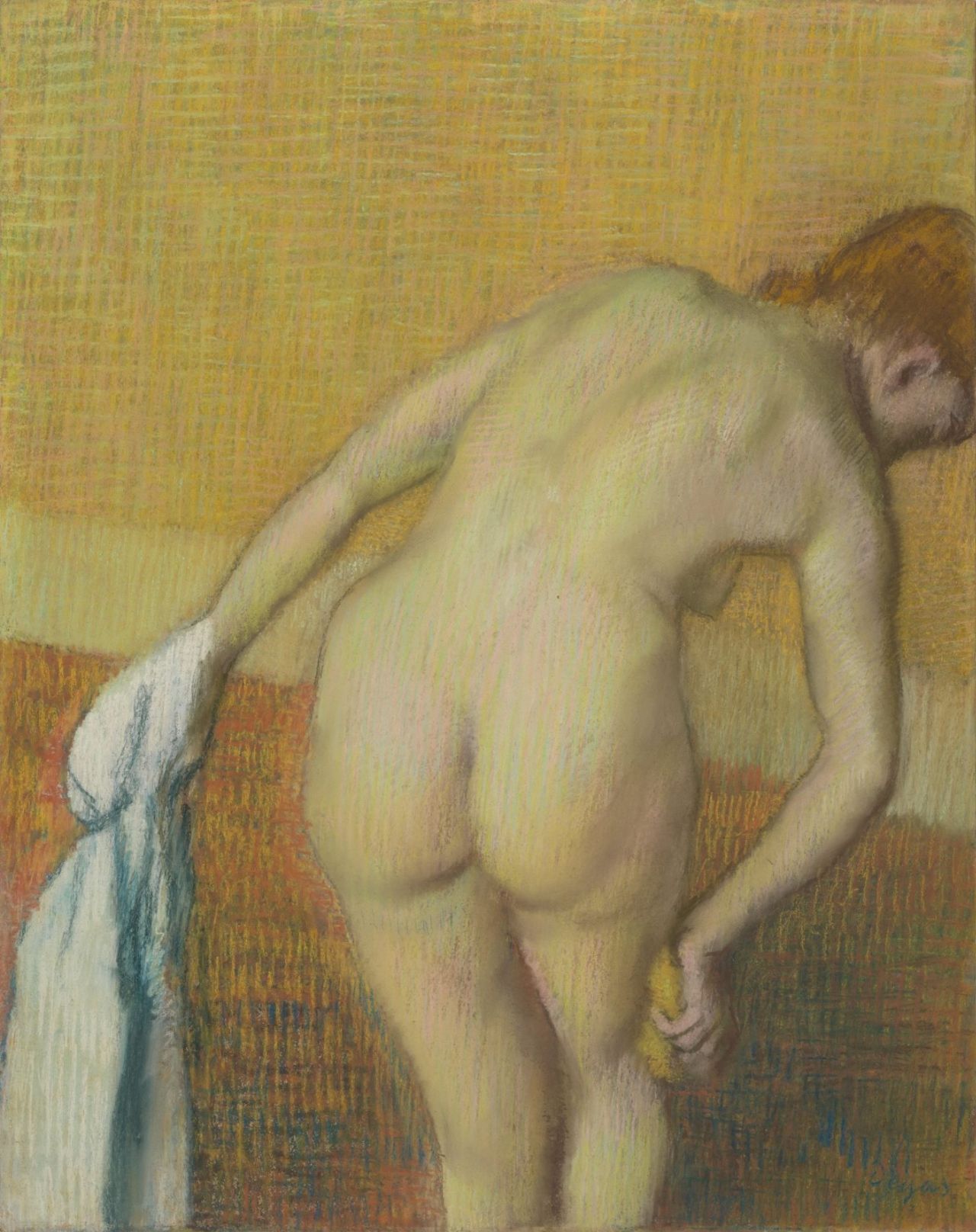  Edgar Degas, Woman Bathing (c. 1886) Van Gogh Museum, Amsterdam