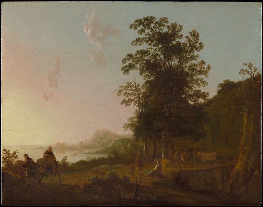 Aelbert Cuyp, Landscape with the Flight into Egypt (circa 1650). The Metropolitan Museum of Art, New York