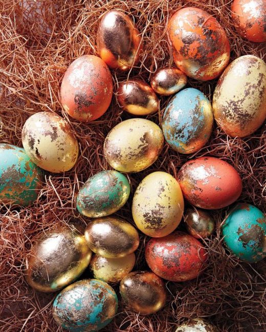 Foiled eggs © Martha Stewart