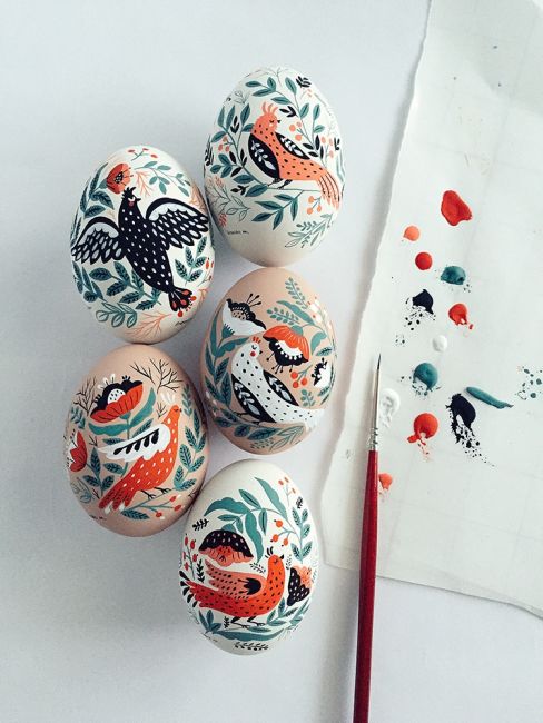 Folk Art easter eggs © Dinara Mirtalipova