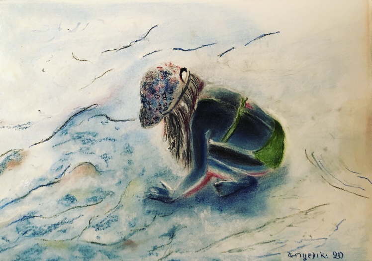 Αγγελική Παπακωνσταντίνου, Happyland 2, 25x42cm, Μικτή τεχνική (2)