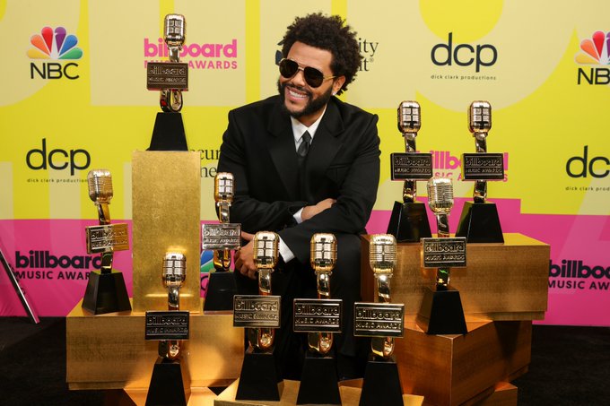 The Weeknd ο μεγάλος νικητής, φωτογραφία: Twitter/@Billboard Music Awards 2021