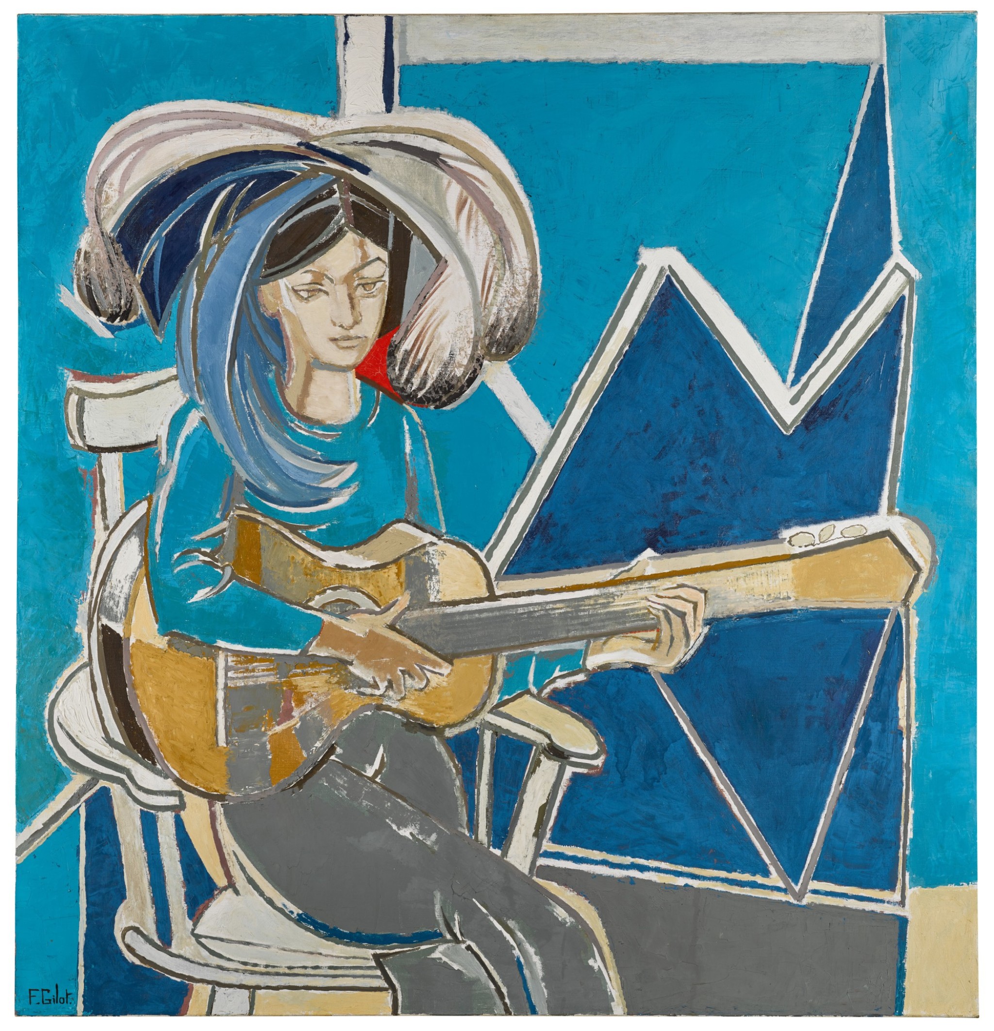 Φρανσουάζ Ζιλό, Paloma à la Guitare (1965), photo credits: Sotheby's