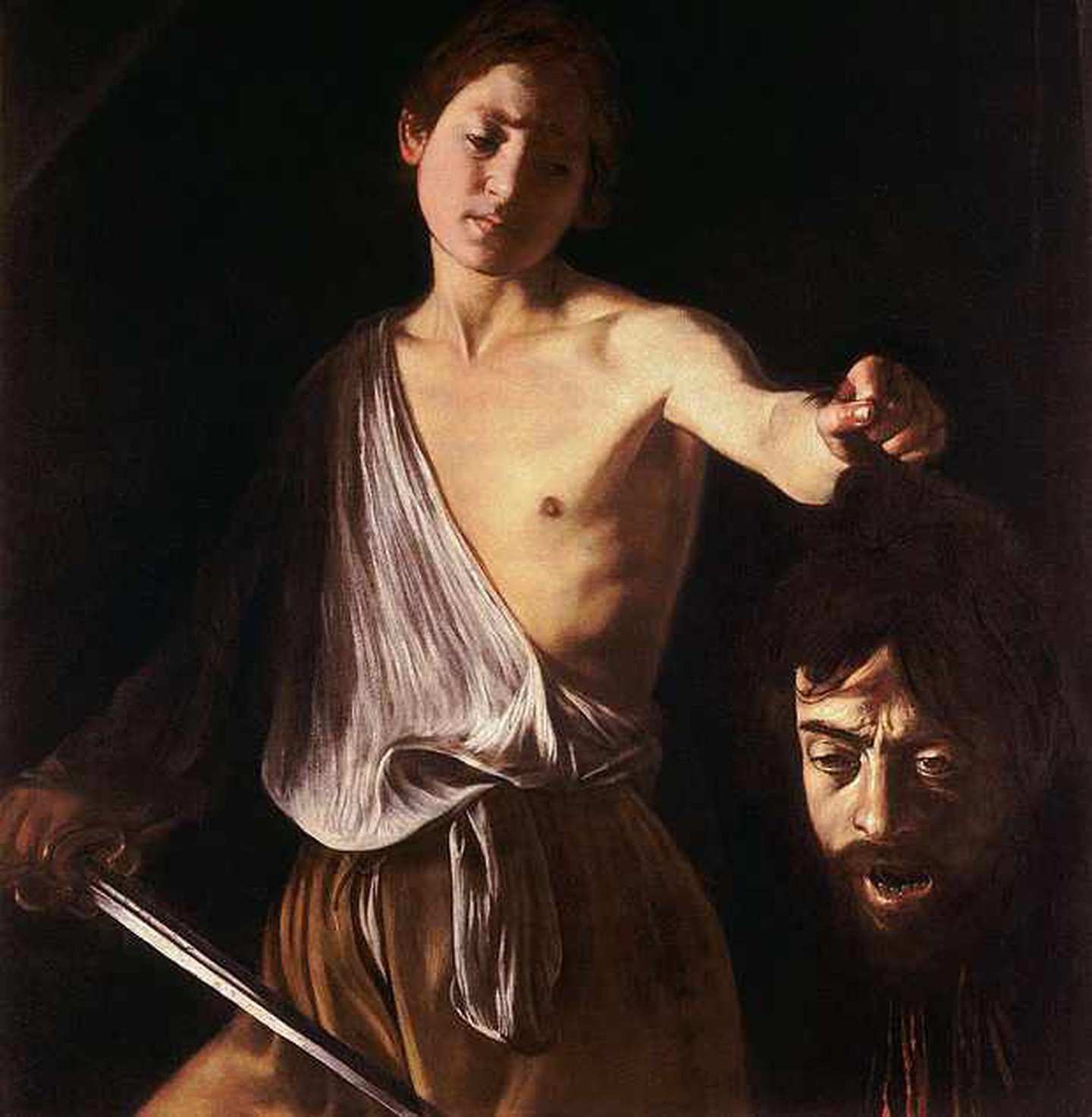 Ο Δαβίδ με το κεφάλι του Γολιάθ, 1607. Φωτογραφία: Lafit86/WikiCommons/Public Domian