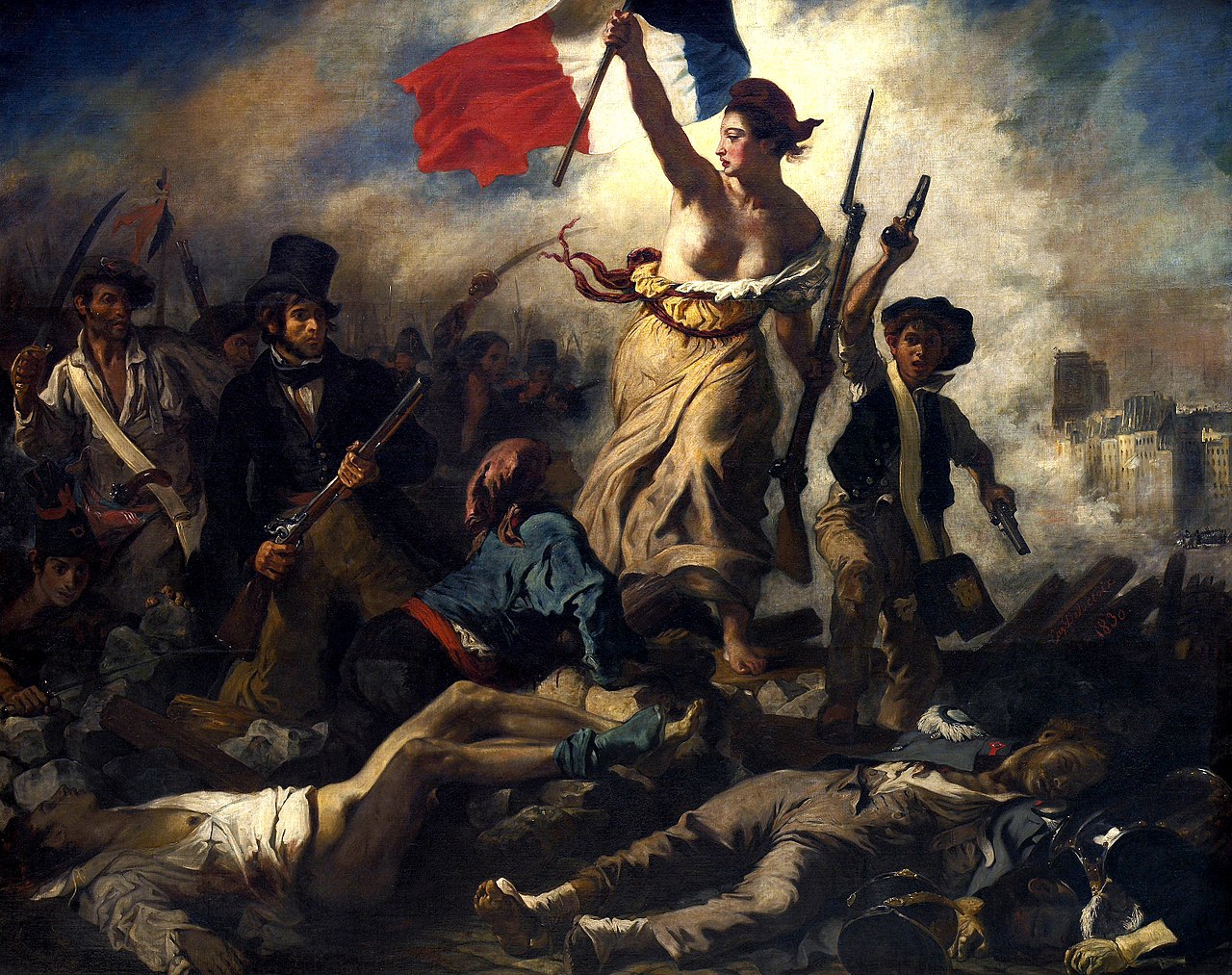 Η Ελευθερία οδηγεί το λαό (1830). Photo Credits: Wikimedia Commons 