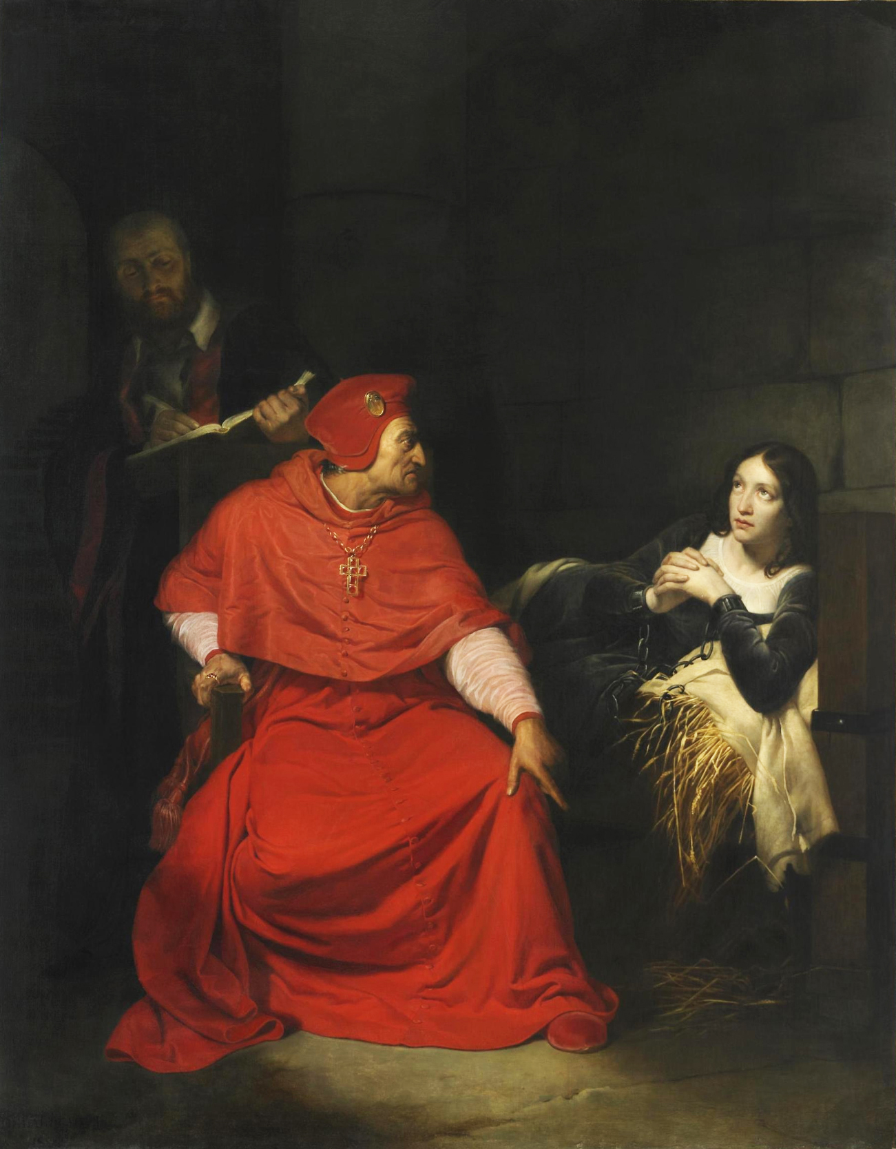 Η Ιωάννα της Λωρραίνης ανακρίνεται στη φυλακή από τον καρδινάλιο του Γουίντσεστερ, Πωλ ντε λα Ρος. Photo Credits: Wikimedia Commons