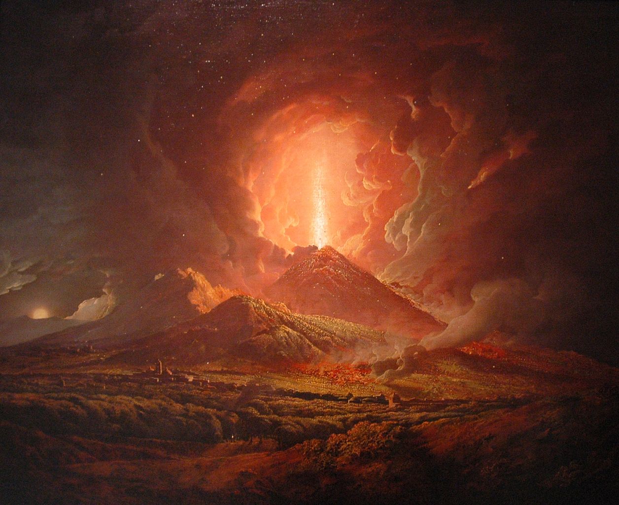 Ο Βεζούβιος κατά την έκρηξη (1775), Joseph Wright of Derby. Photo Credits: Wikimedia Commons