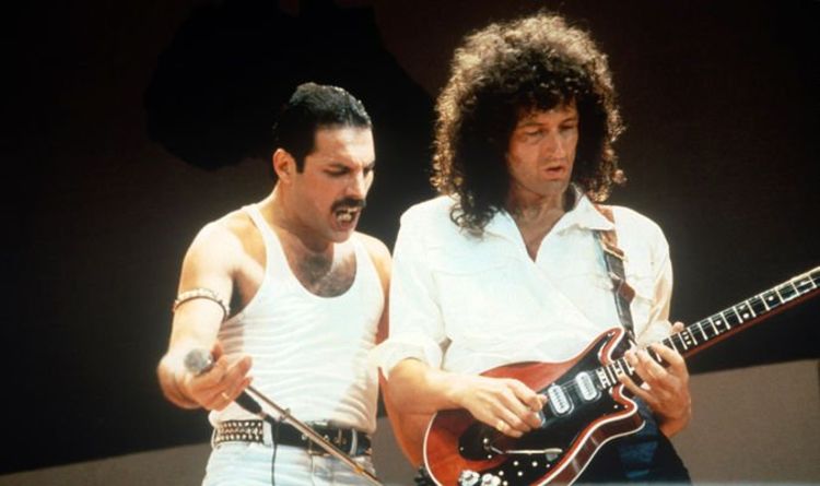Ο Φρέντι Μέρκιουρι και ο Μπράιαν Μέι στο Live Aid του 1985.