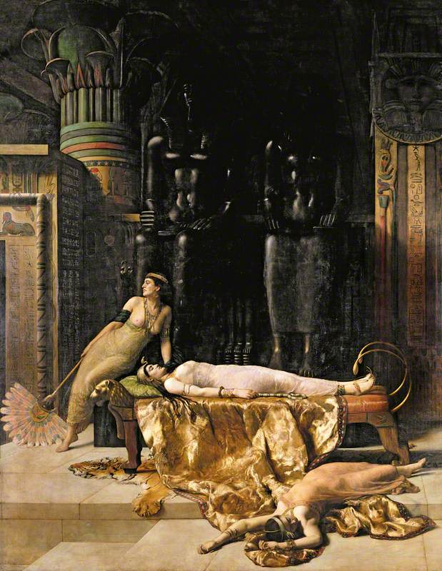 Ο θάνατος της Κλεοπάτρας – Τζον Κόλιερ (1890). Photo Credits: Gallery Oldham