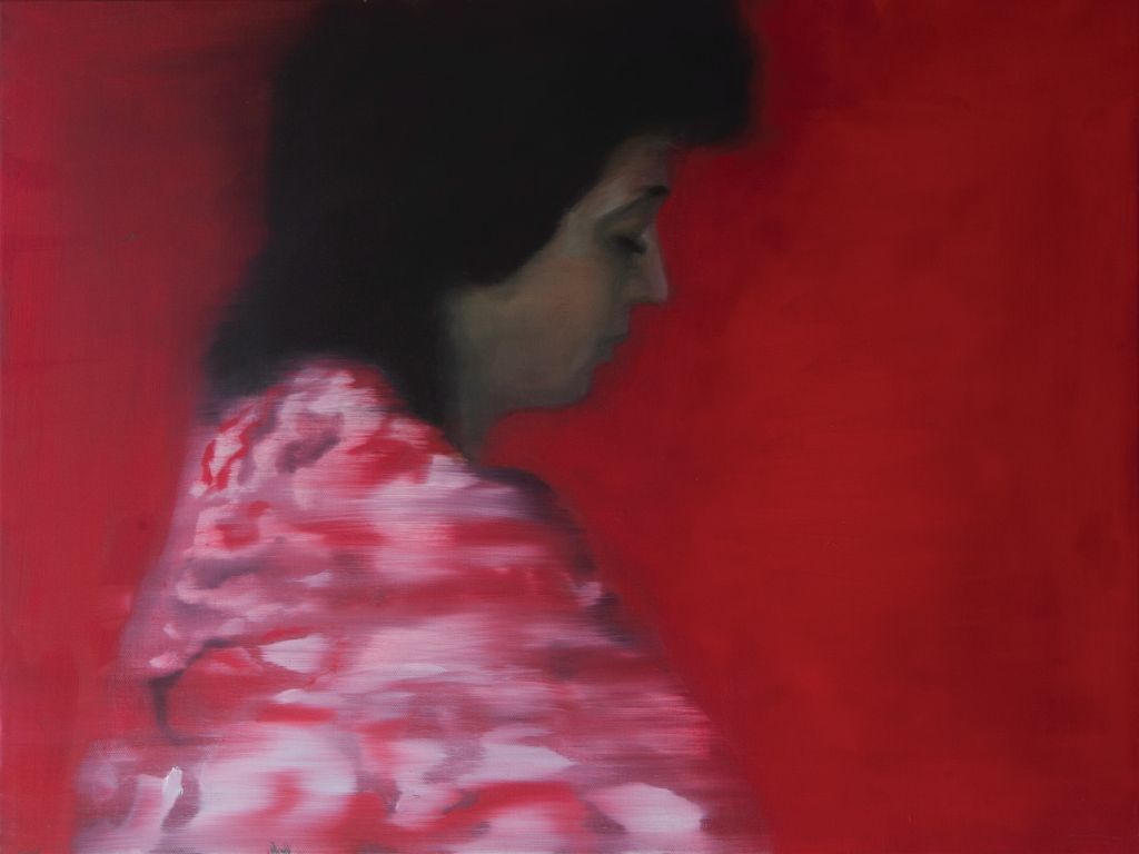 In red (oil on canvas, 60 x 45 cm, 2018) 