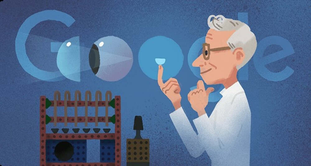 Το σημερινό doodle της Google για τον Otto Wichterle