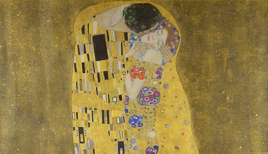 Γκούσταφ Κλιμτ, Το φιλί, 1907-1908. Photo Credits: Google Arts & Culture
