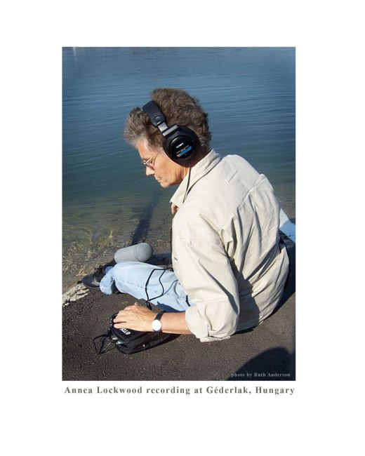 Annea Lockwood on the Danube, credit Ruth Anderson 