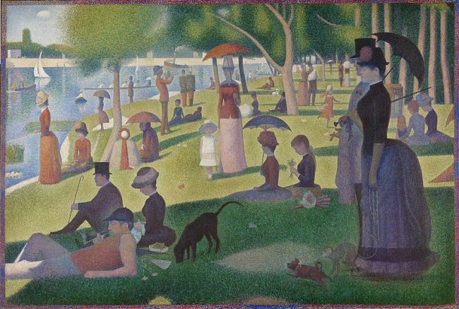 Ένα κυριακάτικο απόγευμα στο νησί της Grande Jatte, 1883-85, Σικάγο, Art Institute