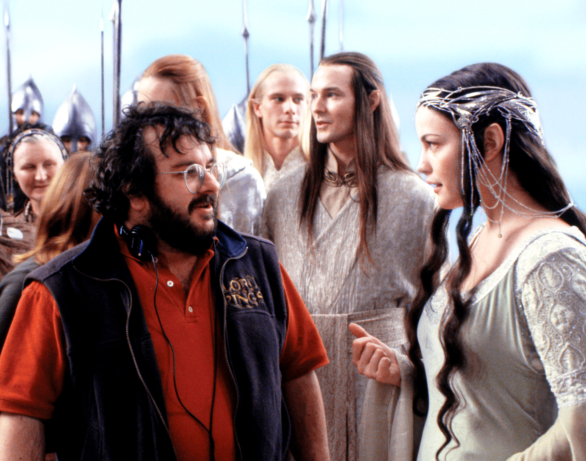 Ο Peter Jackson και η Liv Tyler σε backstage της ταινίας