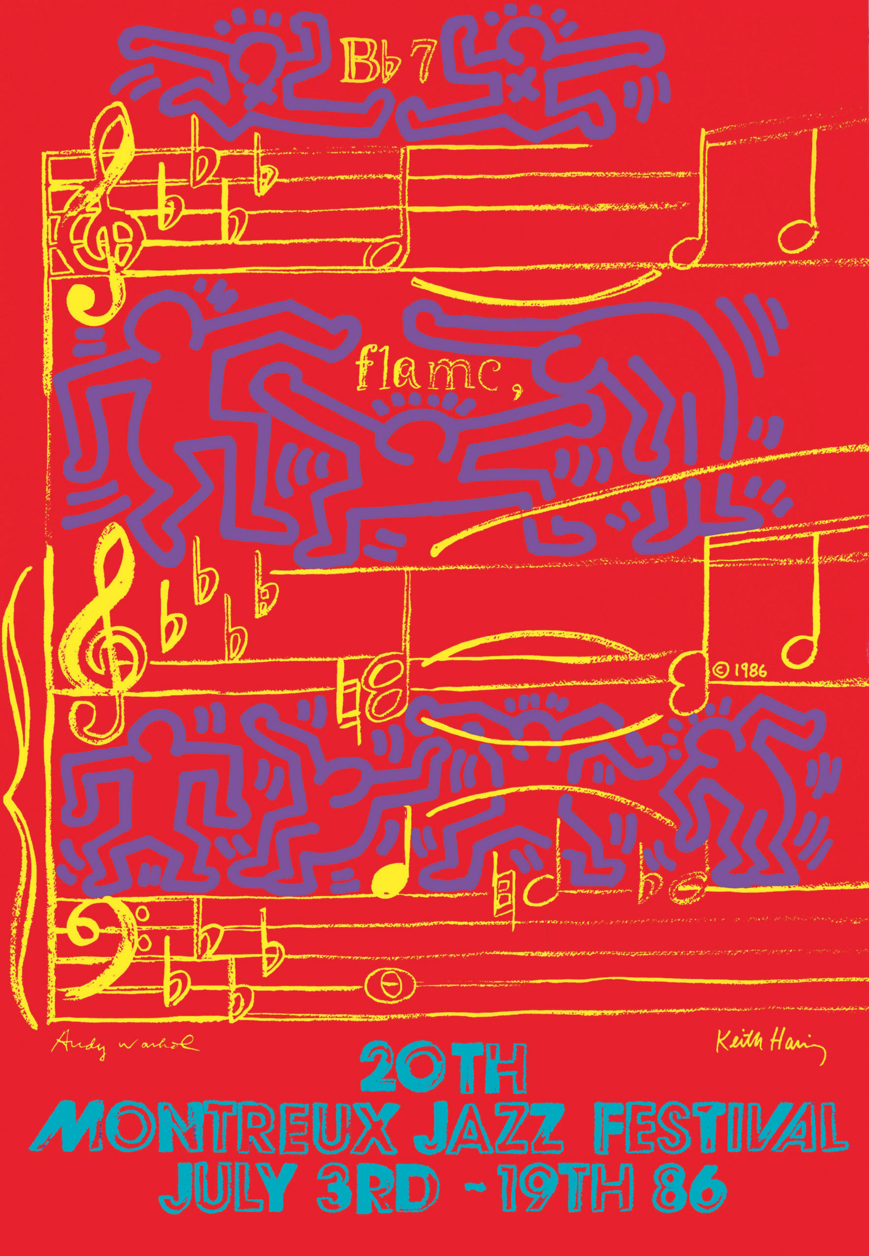 1986, © Keith Haring, Andy Warhol