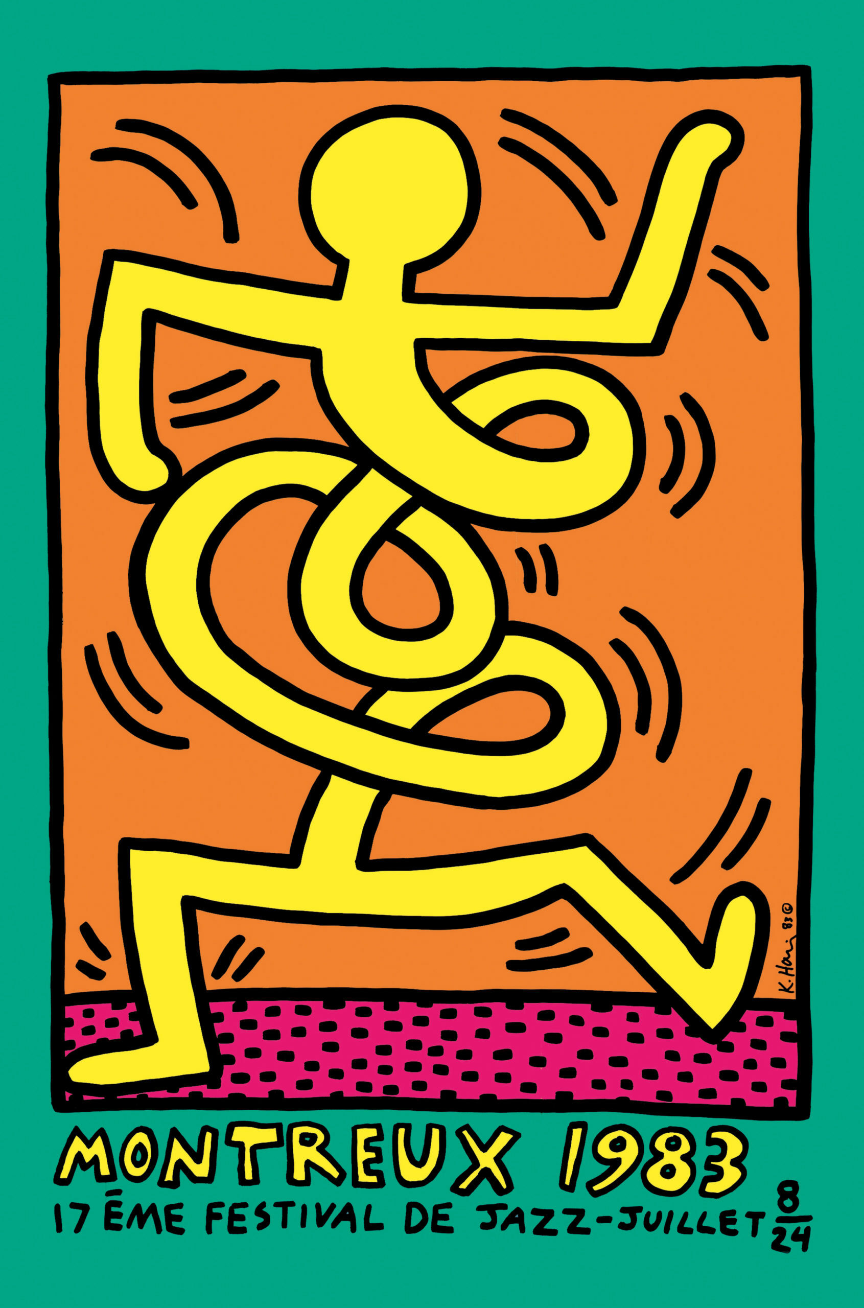 Montreux Jazz Festival ©1983, by Keith Haring