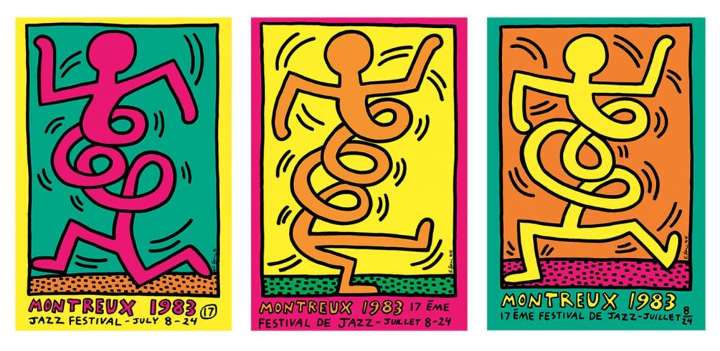 1983 Montreux Jazz Festival, artwork του Keith Haring, photo credits: Montreux Jazz Festival