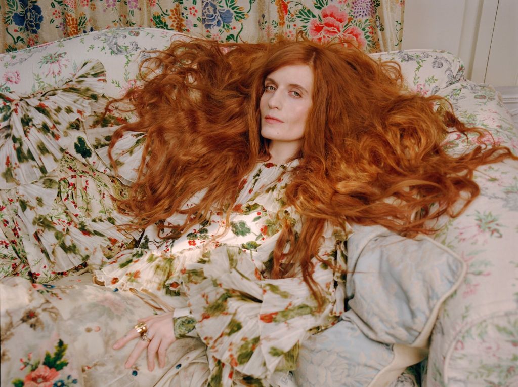 Η Florence Welch στη βρετανική Vogue, πηγή: Twitter/@florencemachine, photo credits: Autumn de Wilde/British Vogue