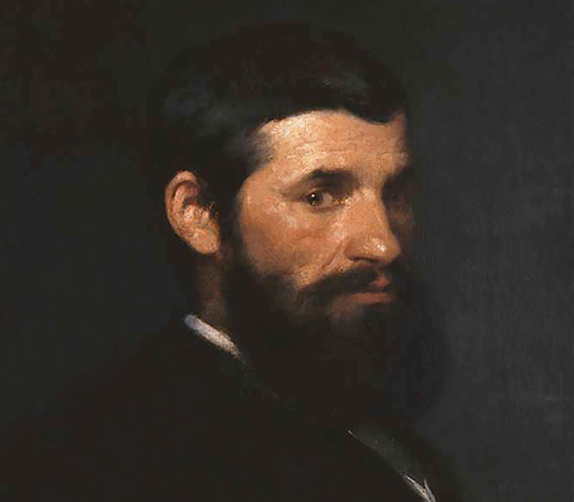 Αυτοπροσωπογραφία του Νικηφόρου Λύτρα (1867). Photo Credits: Wikimedia Commons