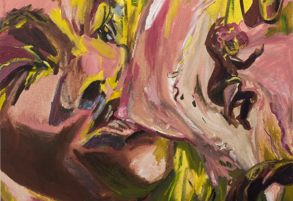 Corrine Slade, Pop, 2022, oil on canvas, 66.04 x 59.69 cm