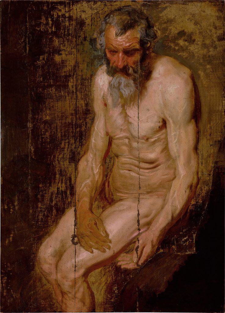 Anthony van Dyck, A Study for Saint Jerome (1615–18). Photo: Sotheby's