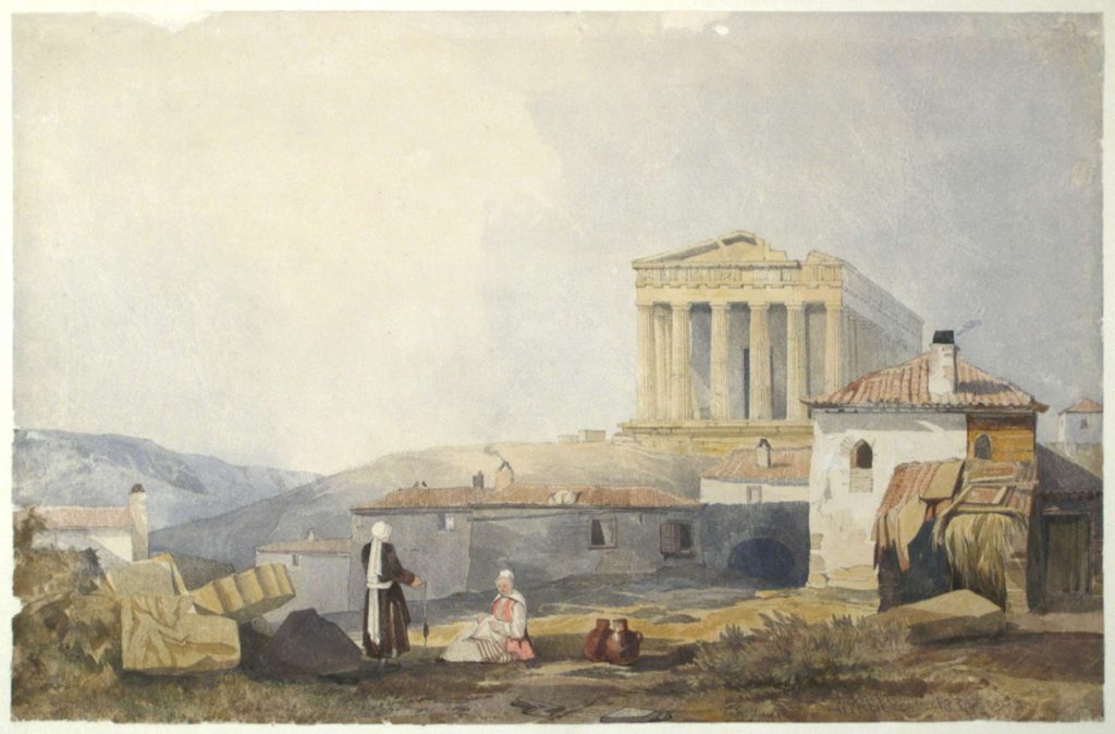 William James Müller (1812 - 1845)
Ο ναός της Αθηνάς στην Αθήνα
1839, υδατογραφία σε χαρτί
