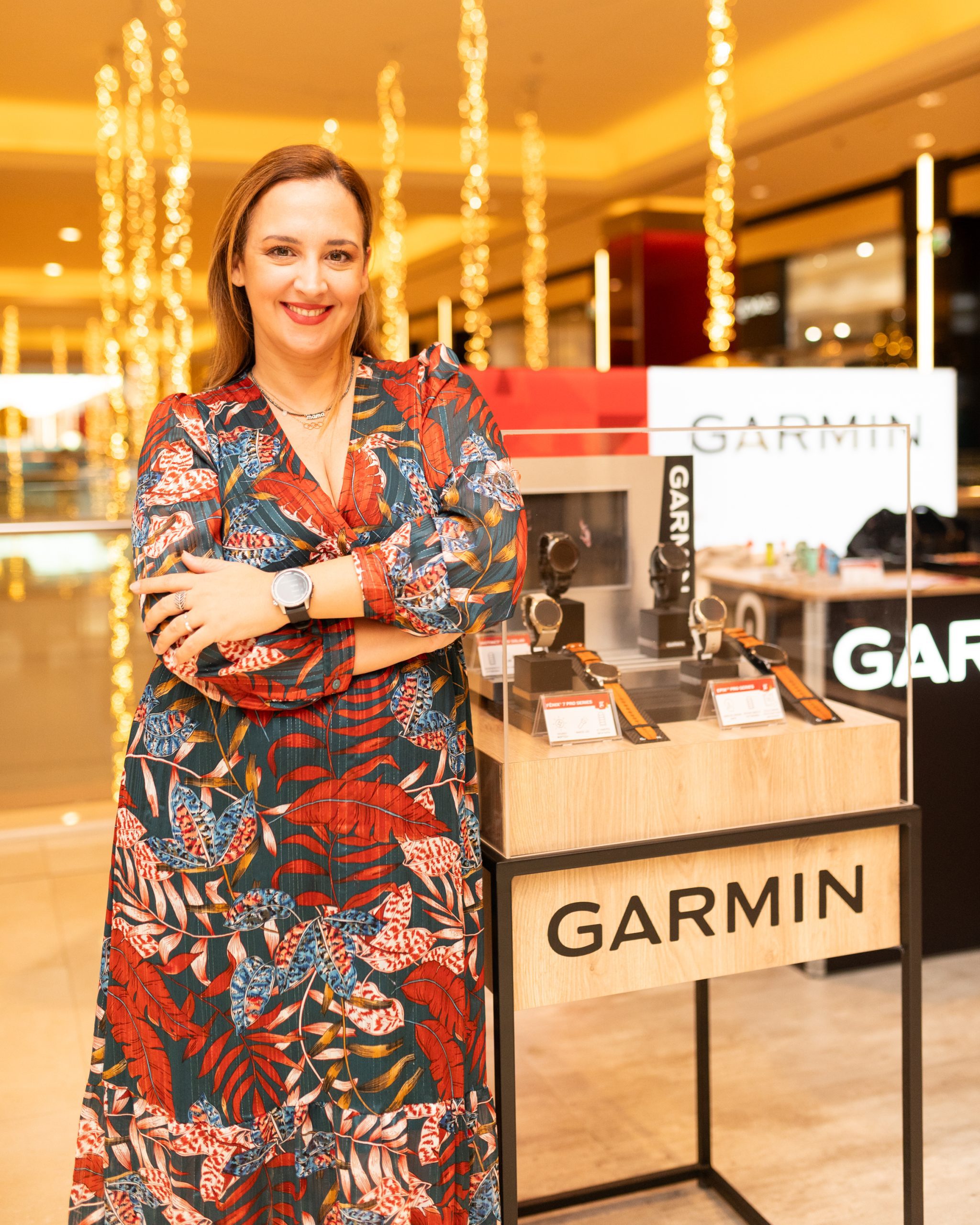 Κλέλια Πανταζή στο pop up store της Garmin Greece