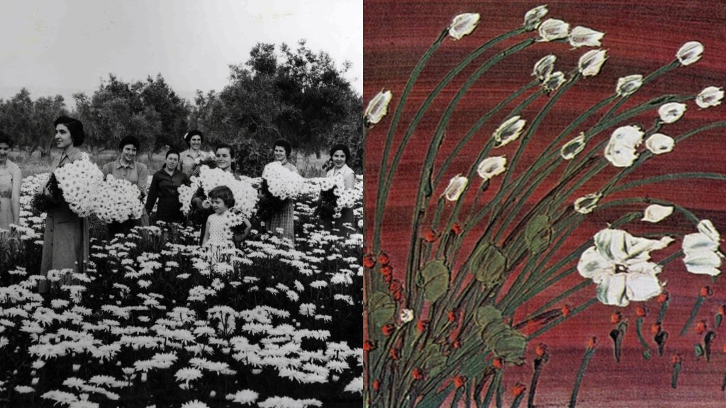 Αριστερά: Έργο του Βαγγέλη Τσάκου | Δεξιά: Έργο του Θάνου Τσίγκου